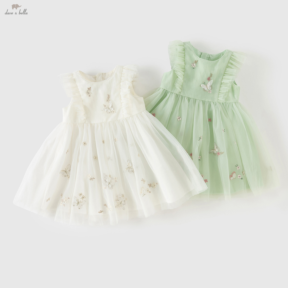 Summer Clothing Baby Girl - Vestido de Princesa de Encaje Bordado