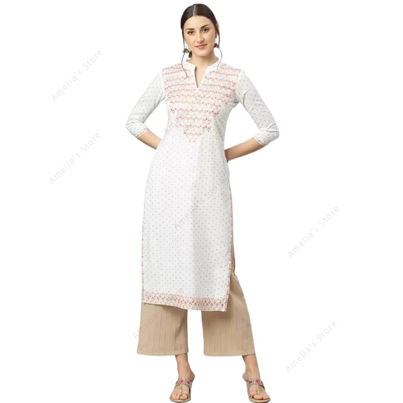 Summer Clothing Pakistan - Kurta para Mujer, Kurti Indio de