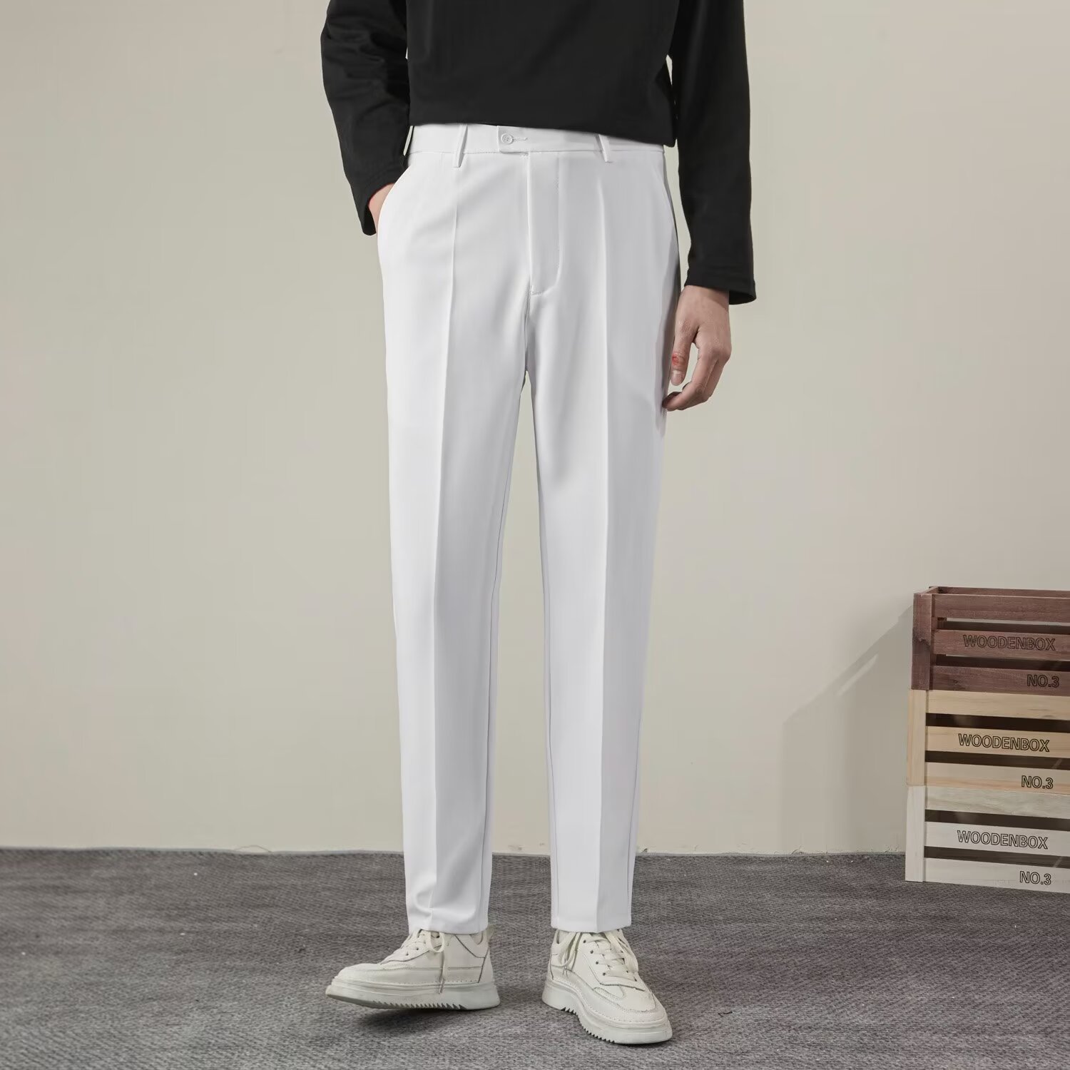 Summer Clothing Brands - Pantalones rectos de Color sólido para