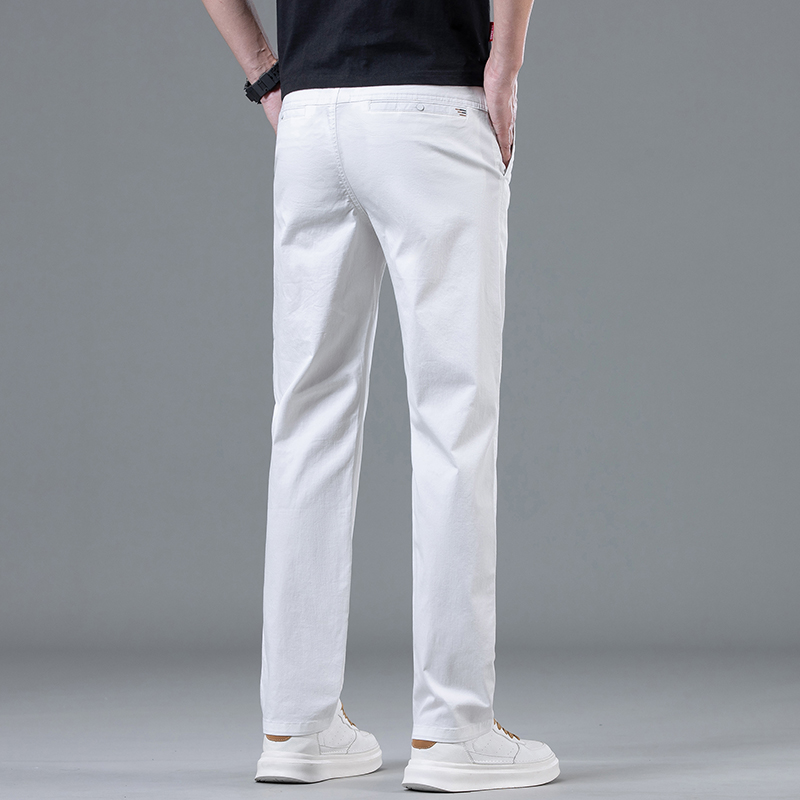 Pantalones blancos rectos y li - Summer Clothing Brands reseña y precio