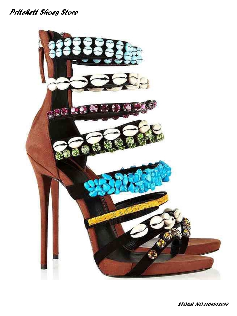 Sandalias modernas de concha y - Summer Clothing Stores reseña y precio