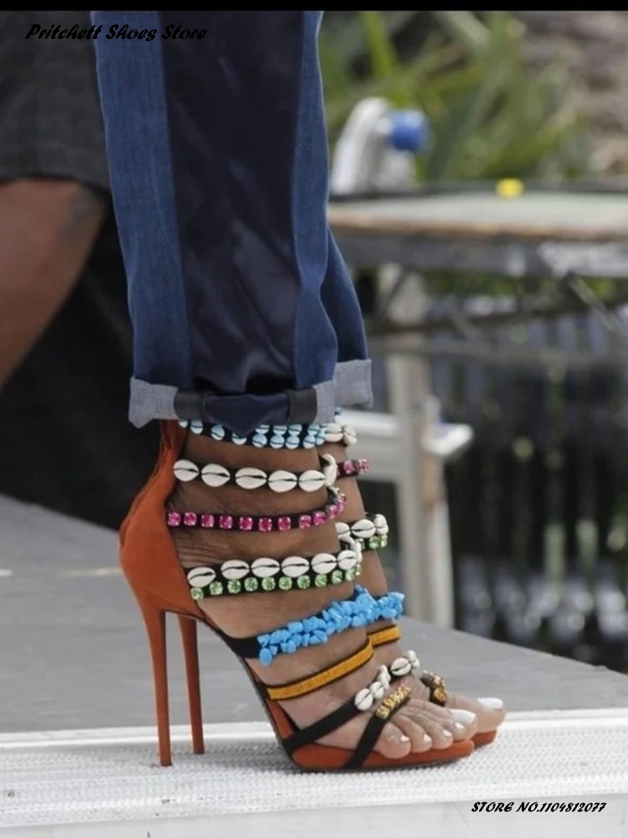Sandalias modernas de concha y - Summer Clothing Stores reseña y precio